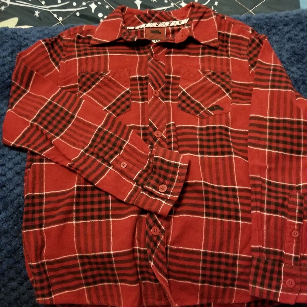 GUC Tony Hawk plaid flannel shirt